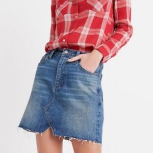 Lucky Brand Denim Old Favorite Mini Skirt Size 0/25 Raw Hem